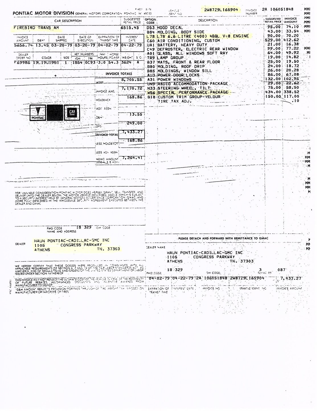 1979 Pontiac Firebird Trans Am thumbnail 120
